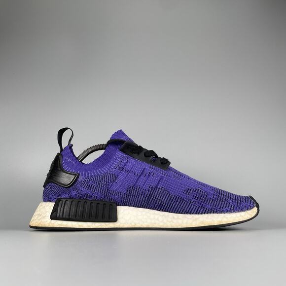 Adidas NMD R1 Primeknit Energy Ink Men’s 10 Purple Running Shoes Casual Sneakers main image 4